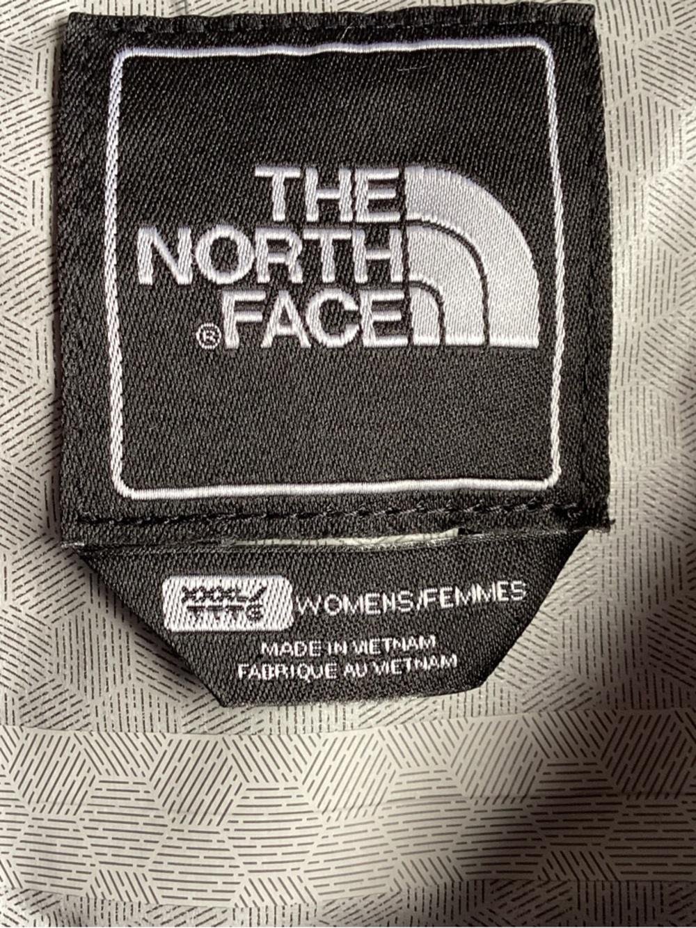 The North Face Women's Light Gray Waterproof Hooded Jacket with Pink Accents - Picture 4 of 11